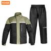 FEHER Motorcycle Rain Suit Waterproof Breathable Packable Lightweight Motorbike Raincoat Suit Heavy Duty Stormproof Touring Gear