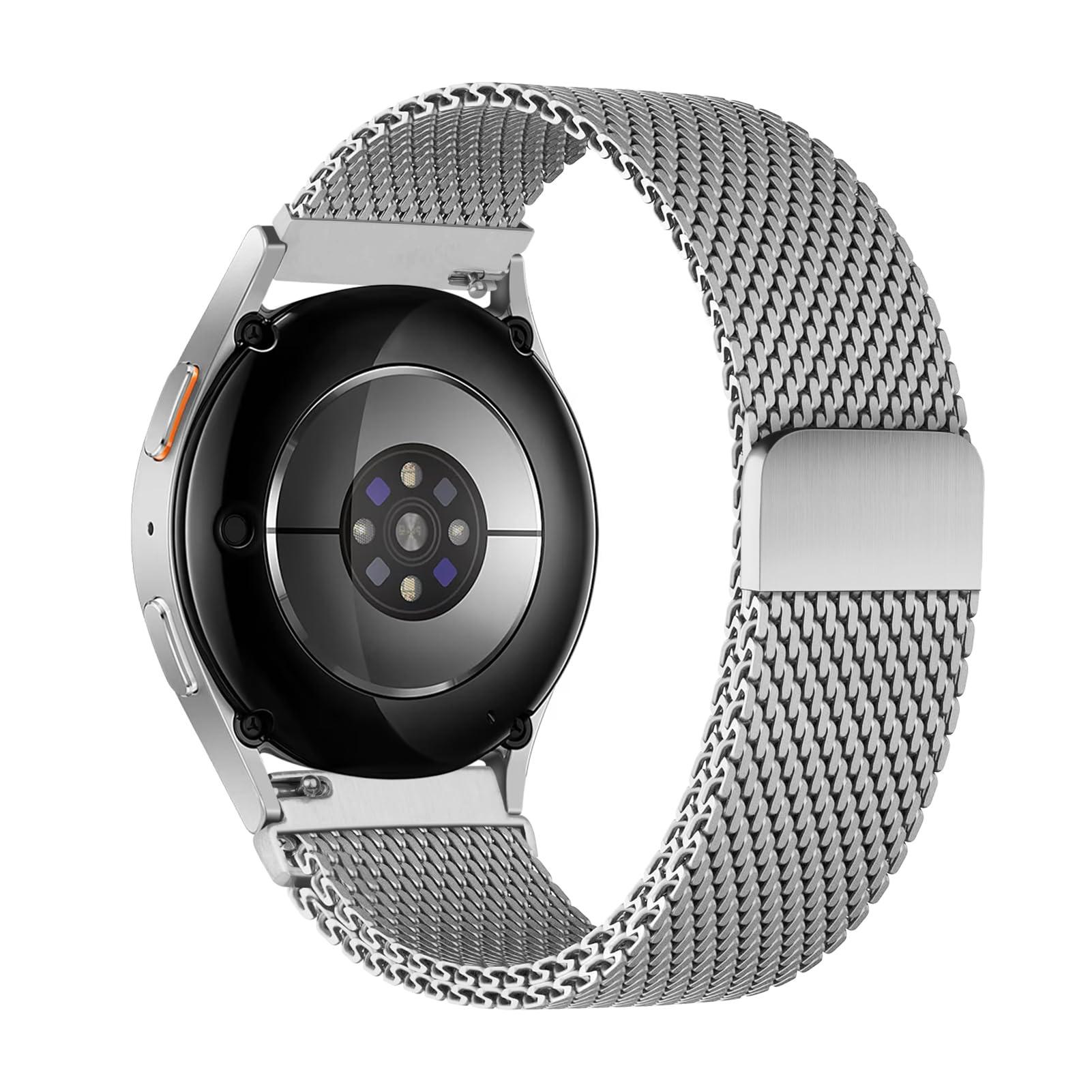 

20mm Watch Band for Garmin Forerunner 165/168/D2 Air X10/vivoactive 5 Stainless Steel Thick Mesh Milanese Strap