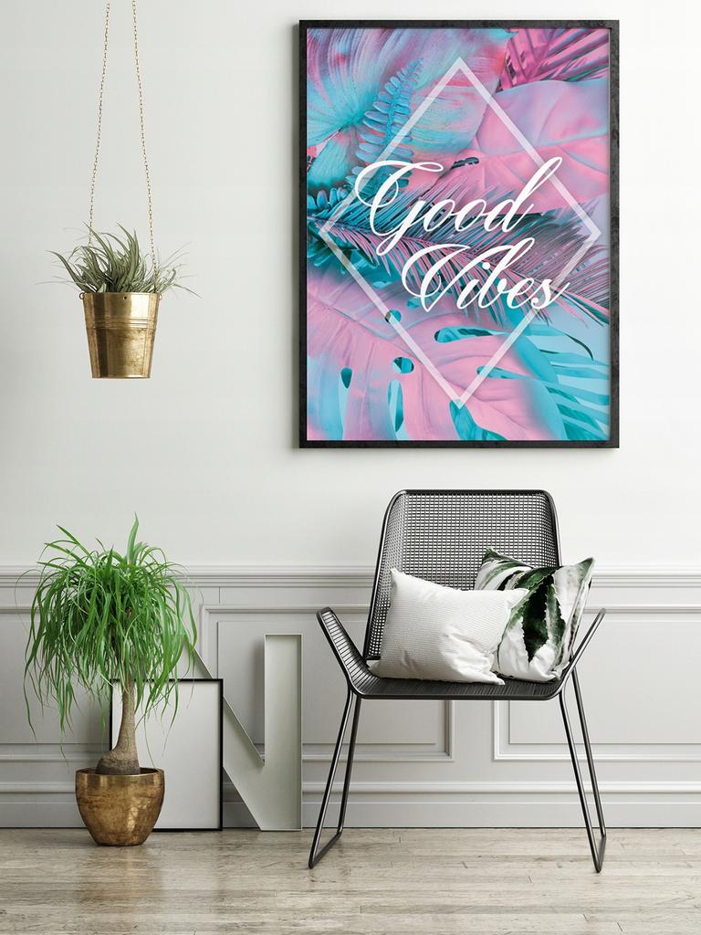 Picture Poster In a Frame 43x33 Cm Vibes P582
