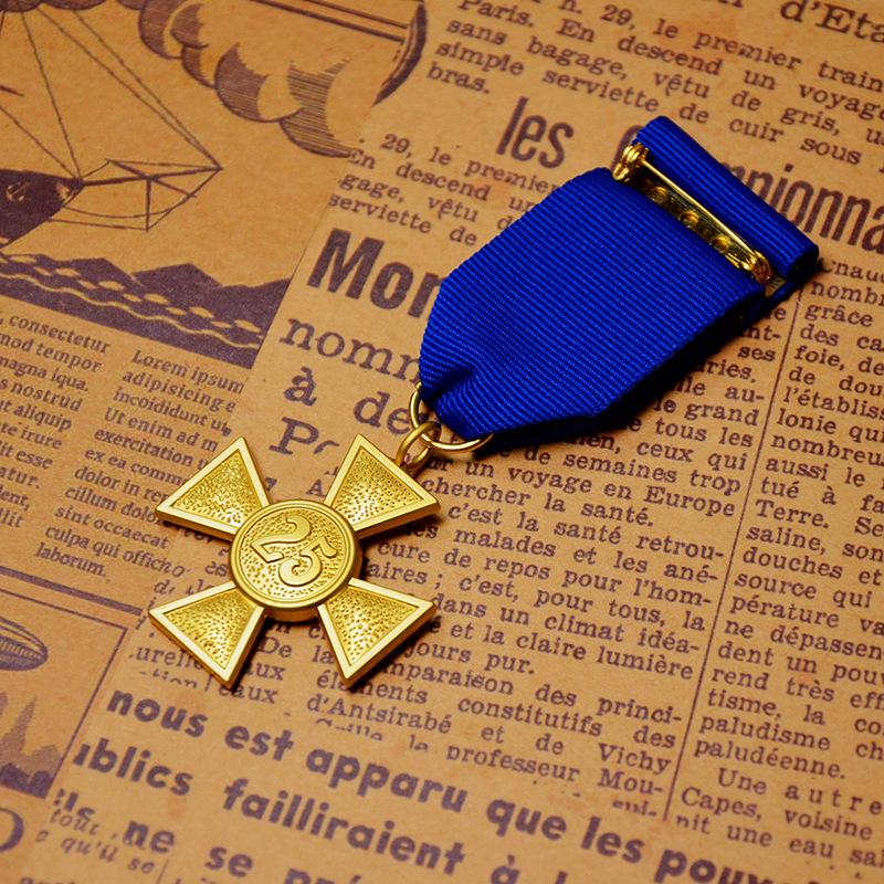 Prussian Service Medal, Iron Cross Badge, Foreign Commemorative Medal, Gold Medal of Honor, Badge, Christmas Gift, Stocking Stuffers