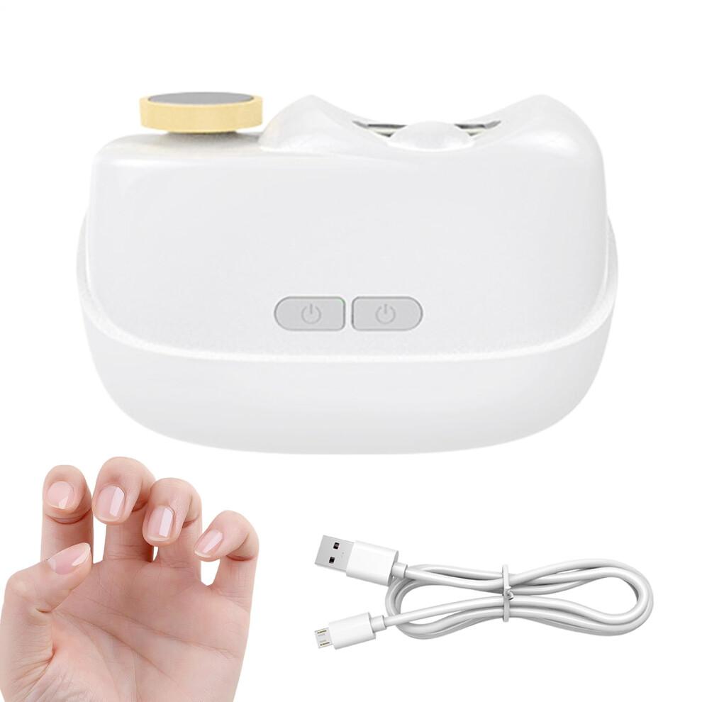 Rechargeable Electric Nail Clipper with Automatic Trimming, DualSpeed Polishing, LED Light and Nail Storage