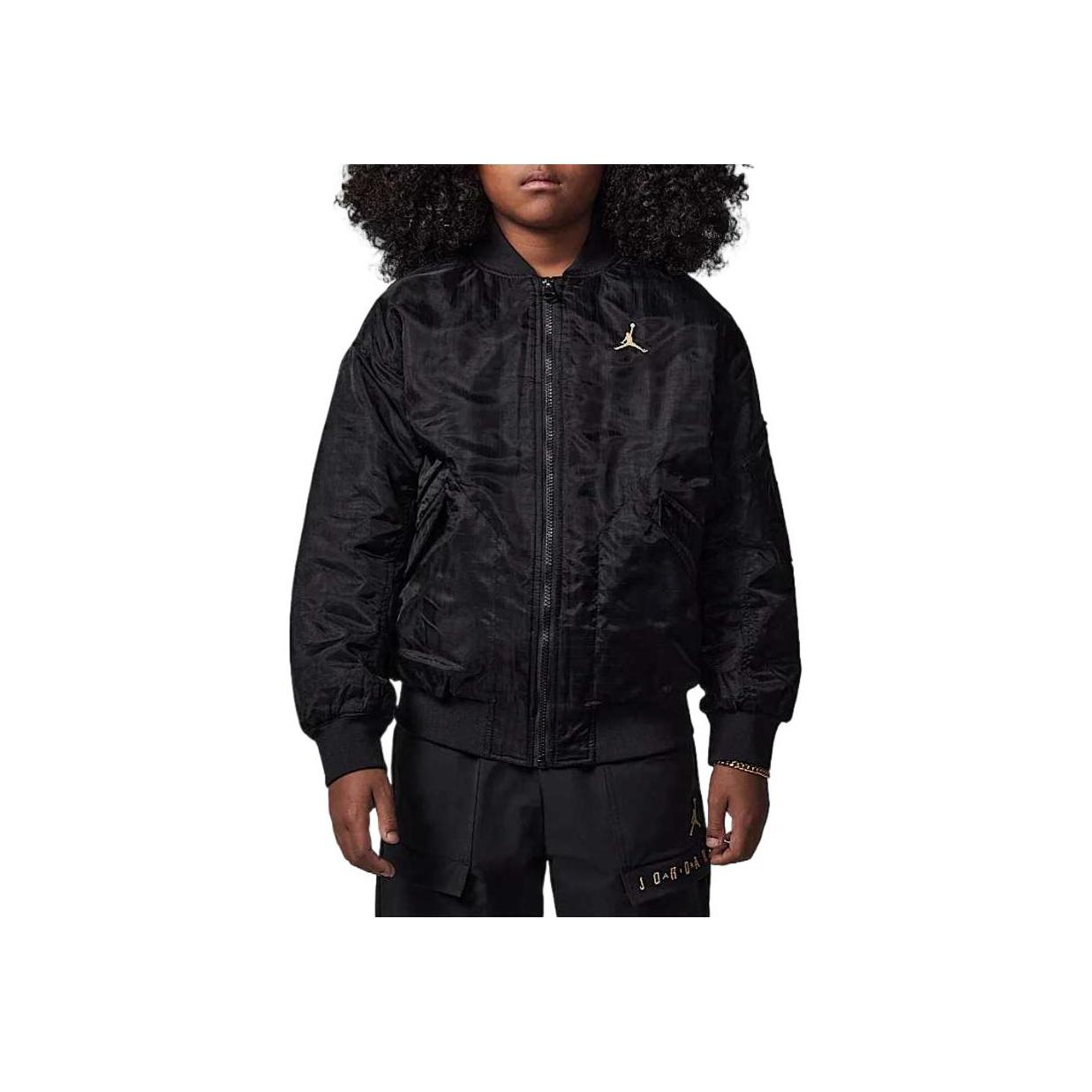 

Куртка Jordan, новогодняя, серия трансформации, теплая, удобная, изящная, повседневная, с длинным рукавом, детские куртки, черная IB7630-010 M