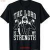 New Limited The Lord Is My Strength Jesus Christ Clothes For Gym T Shirt S 3xl Vintage Soft Designer Homme Vintage