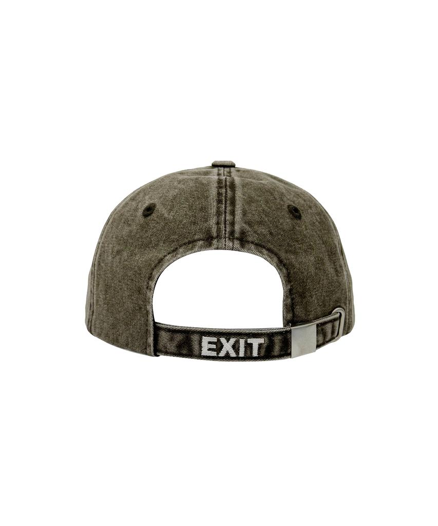 Gesison Code Lettering Washed Ball Cap_Khaki