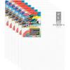 Variety 9 X 12 Inch Cotton Canvas Board for Painting, 7OZ Primed, Pack of 6 Piece