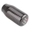 Universal Real Black Carbon Fiber Manual Gear Shift Knob Shifter Lever 5 Speed