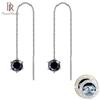 S925 Sterling Silver Ear Wire Plated Pt950 Moissanite Earrings 1 Carat Simple Classic Six Claw Earrings