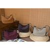 Winter Women's Natural Suede Leather Classic Underarm Bag Female Soft Cowhide Durable Handbags Ladies Luxury Designer Bags