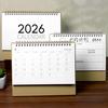 2026 Stolový kalendár so špirálovou väzbou Január až December 12 mesiacov Týždenný Mesačný plánovač