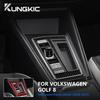 Echter Kohlefaser-Aufkleber für Volkswagen VW Golf 8 MK8 2020 2021 2022 2023 Auto Innenraumverkleidung Rotes Schalthebelpanel Dekor Zubehör