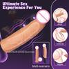 Soft Silicone Condom Enlargement Penis Sleeve Realistic Penis Extender Sex Toys for Men Sexual Tools Reusable Condom Cock Sleeve