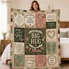 Personalized Get Well Blanket, Sending a Big Hug Healing Throw, Custom Encouragement Gift for Women, Post Surgery Care Package