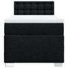Maison Exclusive - Sommier à lattes de lit avec matelas Noir 90x190 cm Tissu