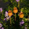 Rusty Outdoor Daisy Flower Metal Yard Stake, Rusted Iron Art Flower Garden Decoration, Weather-Resistant Garden Ornament for Lawn, Pathway, Patio, or