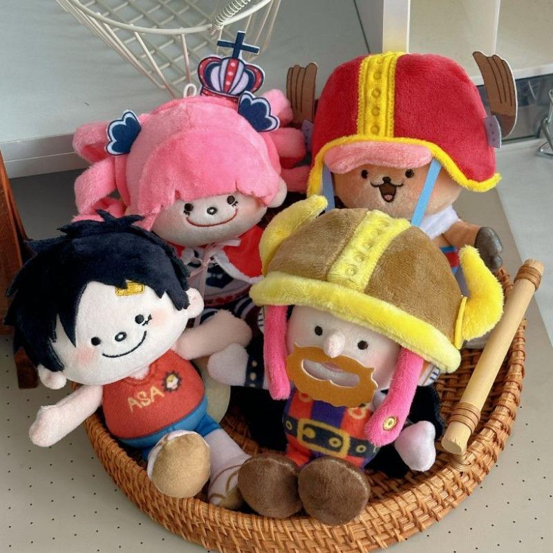 New One Piece Elbaf Arc Plush Toy V3 Cotton Doll Kid Luffy Chopper Perona Usopp Cotton Doll Anime Bag Decor For Anime Collectors