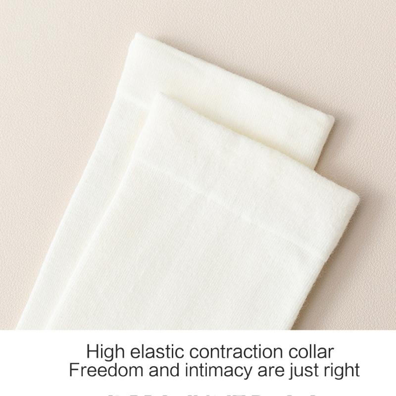 Women Girls Summer Spring Casual Cotton Slouch Crew Socks Japanese Style Solid Color Ice Silk Cooling Middle Tube Socks