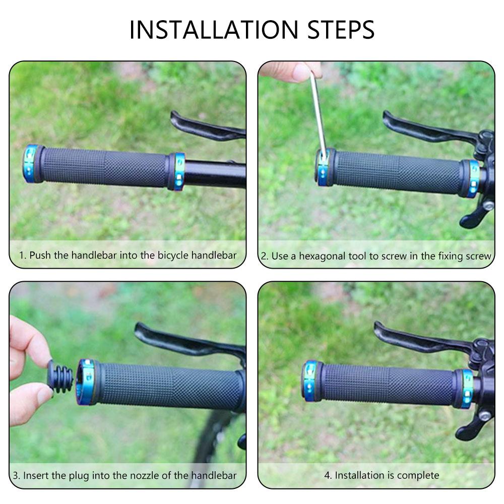 2 stuks Fietsstuurgrepen Antislip Racefiets Mountainbike Stuur Ergonomische Fietsstuurgrepen voor Mountainbike Accessoires