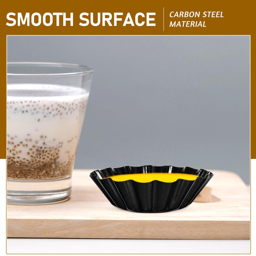 12 Pcs Antihaft-Tarte Pfannen Blume Muffin Cup Mold Kuchen Pie Carbon Stahl Töpfe Käsekuchen