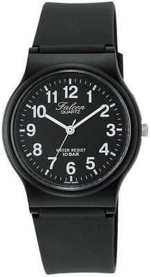 [Q&Q] Watch Analog Waterproof Urethane Strap VP46-854 Men's Black