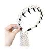Faux Pearl Headband Retro Style Twist Ribbon Women Hair Hoop