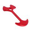 4PCS Pack Aluminum Tent Peg Outdoor Camping Wind Rope Anchor Chains Deck Floor Nail(Red)