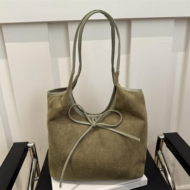 

Повседневная модная женская сумка с индивидуальным бантом 2025 года, новая зимняя сумка через плечо зелёный