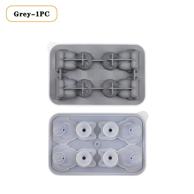 1/3/5PCS Cat Shape Silicone Ice Cube Tray Animal Ice Mold Kitten Ice Maker for Flexible Ice Tray for Whiskey Cocktail Water