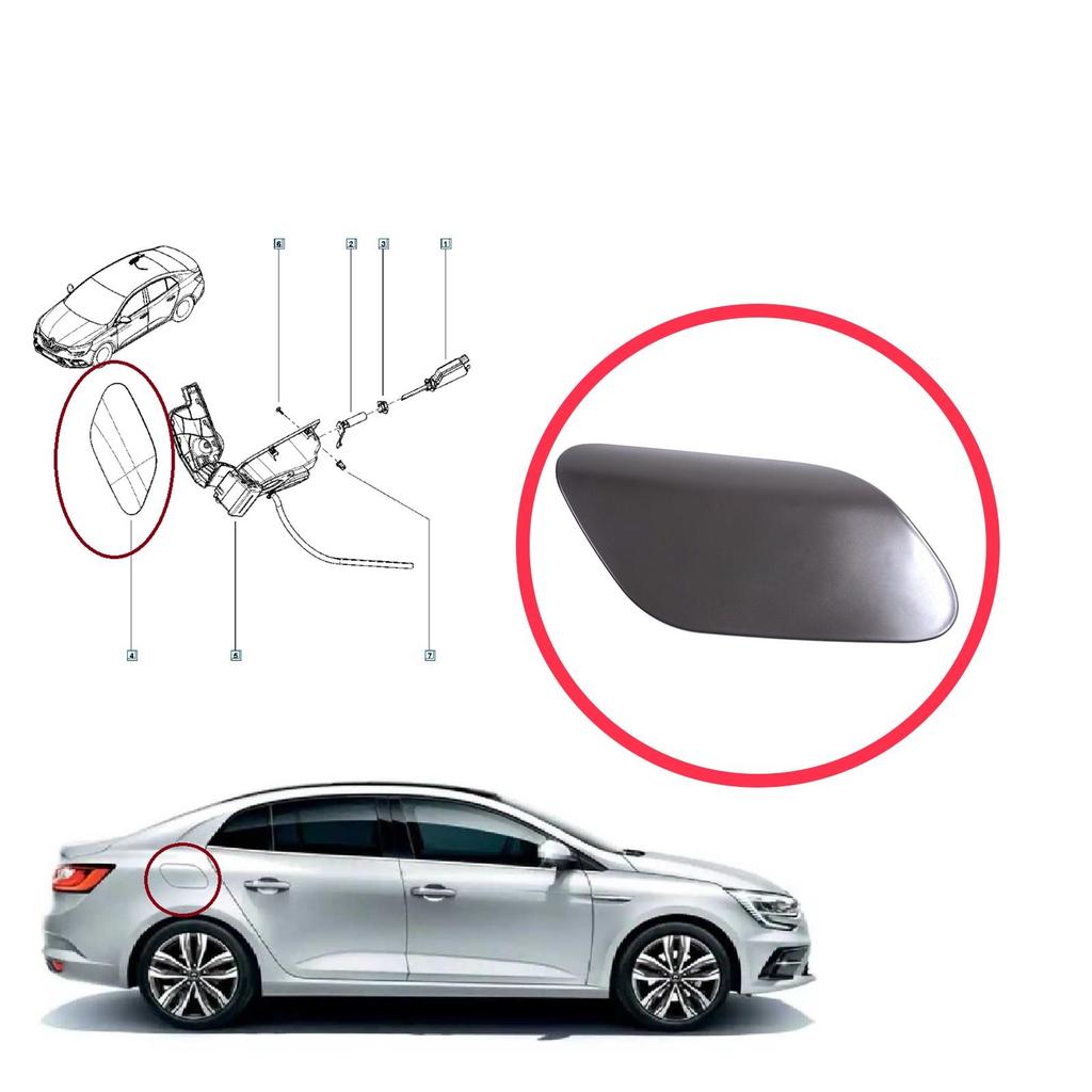 ESP1239 Capac Rezervor Combustibil Clapetă Umplere pentru Renault Megane MK4 LFB 2016-On Sedan 788304101R