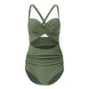 Womens Cutout Swimsuit Cross Back Bathing Suit