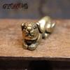 Vintage Copper Dog Ornaments Miniatures Figurines Handmade Retro Brass Animal Pet Dog Statue Home Decorations Accessories Craft