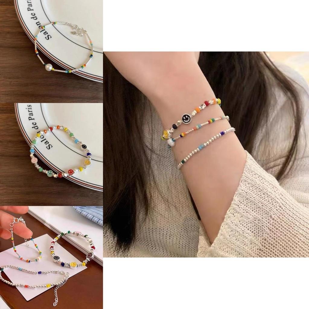 Fashionable Alloy Plated Bracelets With Geometric Shapes And Pearl Beads Summer 2024