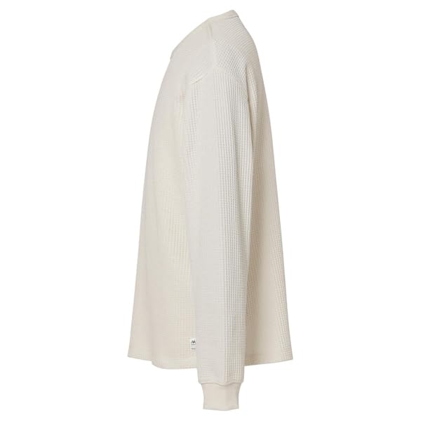 NANGA ECO HYBRID WAFFLE L/S TEE (White, Medium, Size M) NW2311-1G218