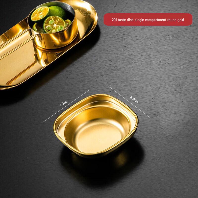 304 Stainless Steel Divided Sauce Dish
