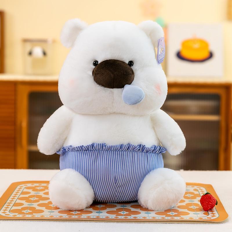 

Snot Bear Plush Toy Bear Rag Doll on The Bed Pillow Doll Sleeping with Doll Birthday Gift Doll 23cm