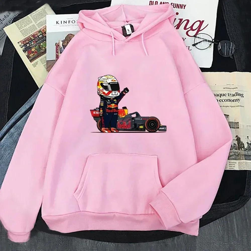 Mini F1 hoodie, women's hoodie, Kawaii sweatshirt, Kpop clothing, game fashion, streetwear, warm hoodie for autumn and winter