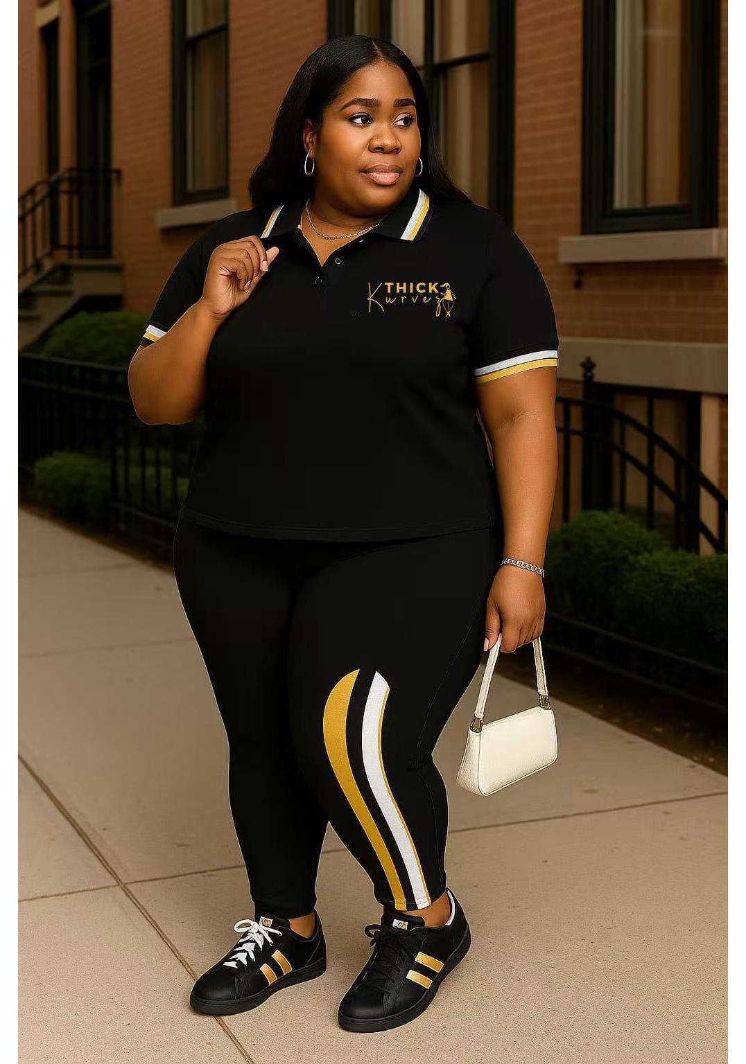 Plus Size Women s Fashion Casual Suit Set - European and American Style 2025 Small