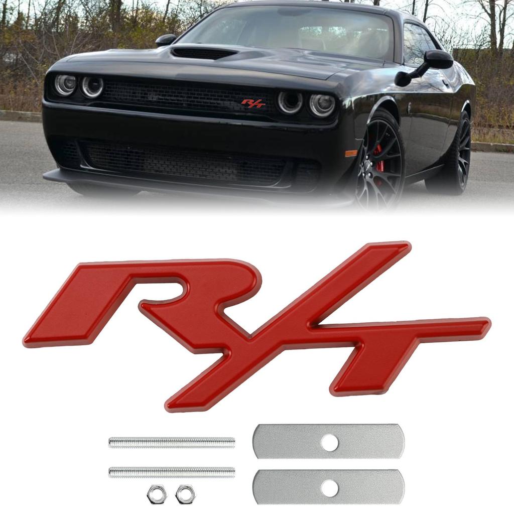 Emblema Adesivo Insígnia da Grade Dianteira R/T para Dodge Charger Challenger