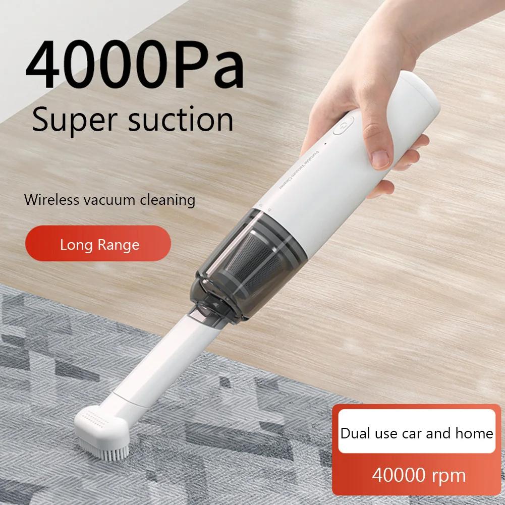 

SY01-Q8 USB Car Vacuum Cleaner Rechargeable 4000Pa Cordless Home Cleaner Type A