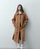 Salt And Chocolate Wool Balmacaan Single Coat Beige 4W224I301