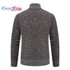 Cozy Up Pánska bunda jesenný a zimný trend pekný pánsky voľný voľný čas fleece sveter Univerzálny pletený sveter sveter na zips