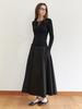 Liel Villa Bustier Knit_2Piece (Black)