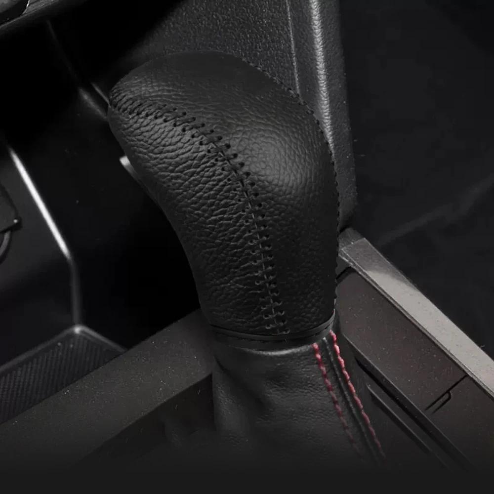 Car Gear Head Shift Knob Cover for Hyundai Creta Ix25 IX25 2017 2018 2019 AT Automatic Gear Collars Protector Accessories