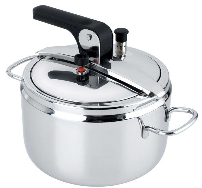 Marmite à pression - barazzoni - basic - 22 cm - acier inoxydable 18/10 - 7 l