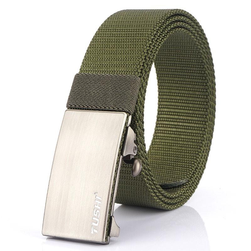 2020 3.5 Thick Nylon Belt All-match Casual Outdoor Pants Automatic Buckle