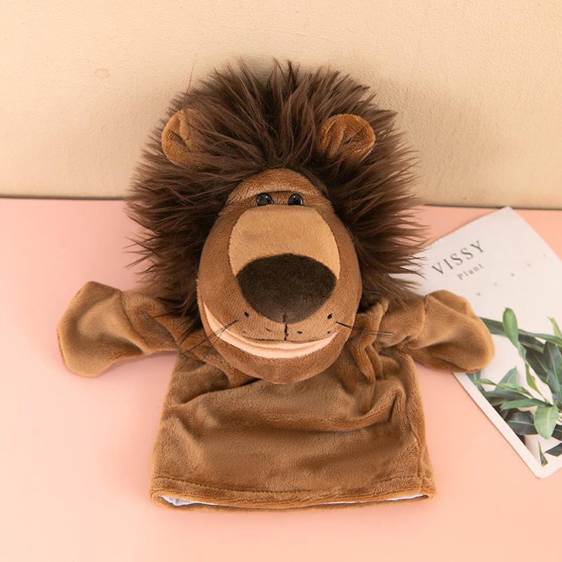 Interactive Animal Hand Puppet for Storytelling - Plush Toy with Movable Mouth