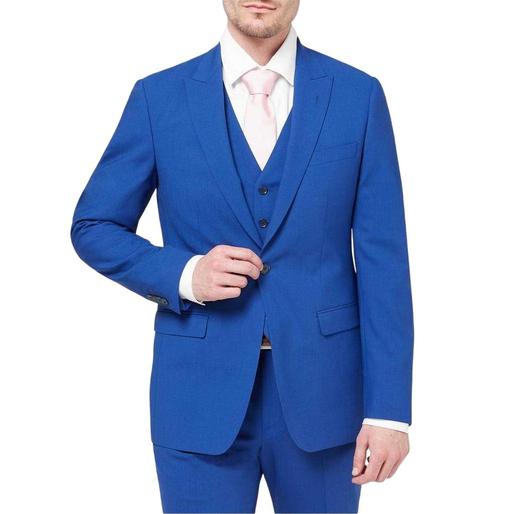 Without Prejudice Mens Wool Blend Slim Waistcoat