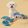 Brinquedos para Animais de Estimação com Laço de Corda Massagem Gengival e Limpeza de Tártaro Brinquedo para Dentição Formato Redondo Brinquedo de Roer para Cães Resistente a Mordidas Brinquedo de Brincar para Cães