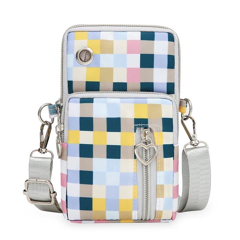 Blumenprint Design Mode Umhängetasche Mehrere Taschen Handgelenktaschen Freizeit Trendig Leicht Mini-Geldbörse Clutch