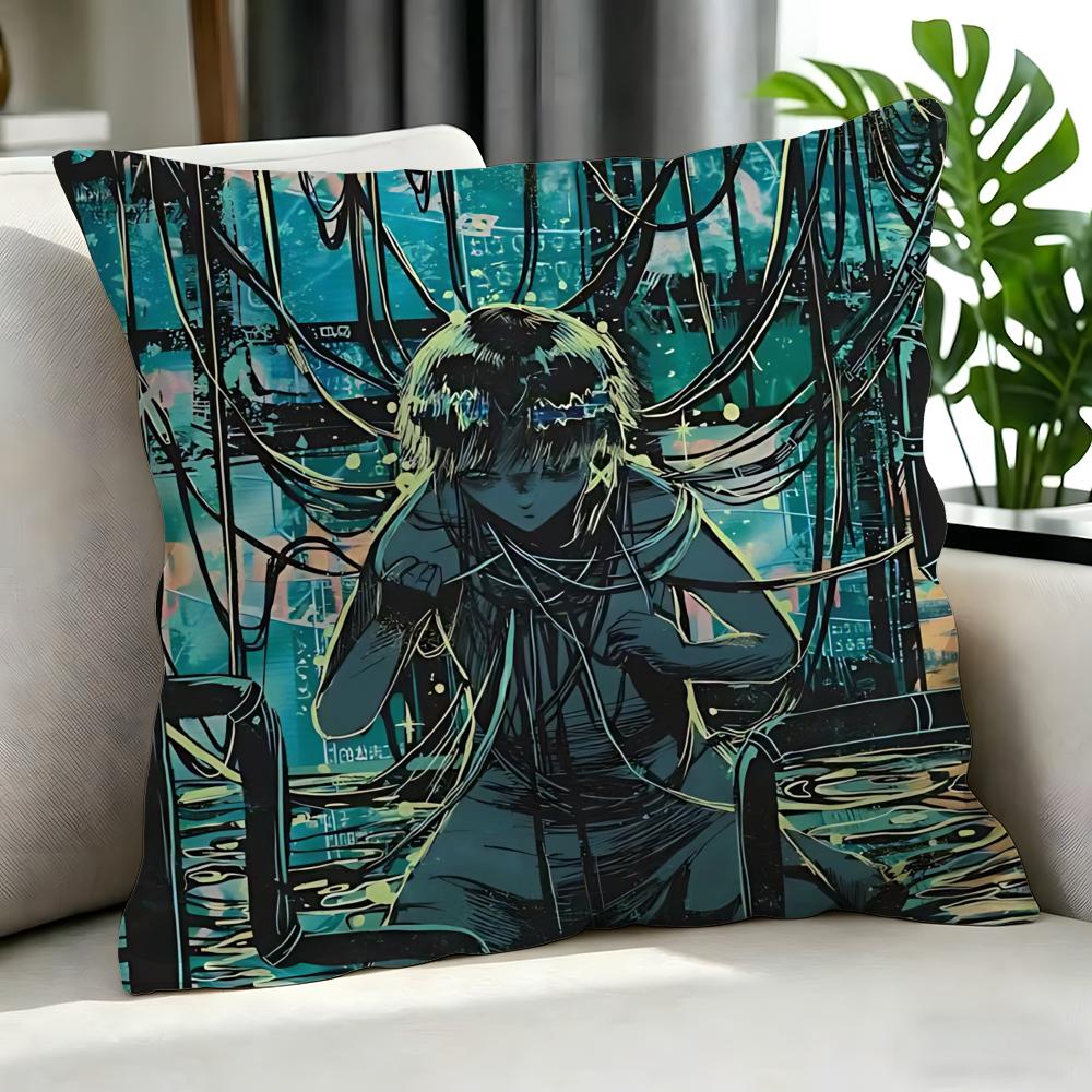 Anime Serial Experiments Lain Cushion Cover Cushion Cover Set Pcs X X X Pillowcase Decorative Sofa Home Decor