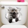 Fanxi Cute Cat Wall Sticker for Bathroom